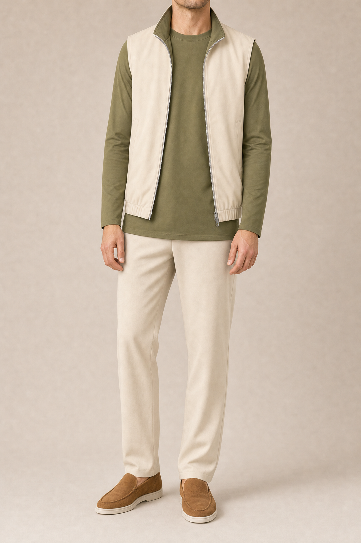 MILANO REVERSO AUTUMN SET – CREMA & OLIVA · LONG SLEEVE