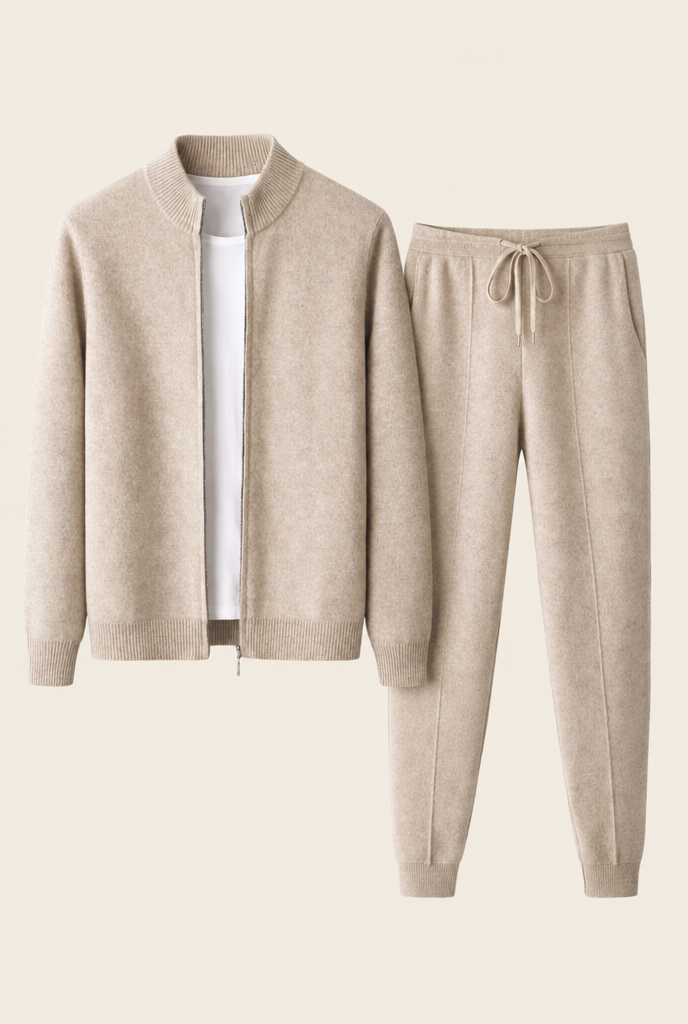 MILANO CASHMERE LOUNGE SET - BEIGE