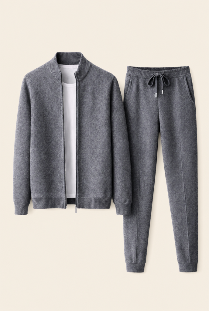MILANO CASHMERE LOUNGE SET - GRAY