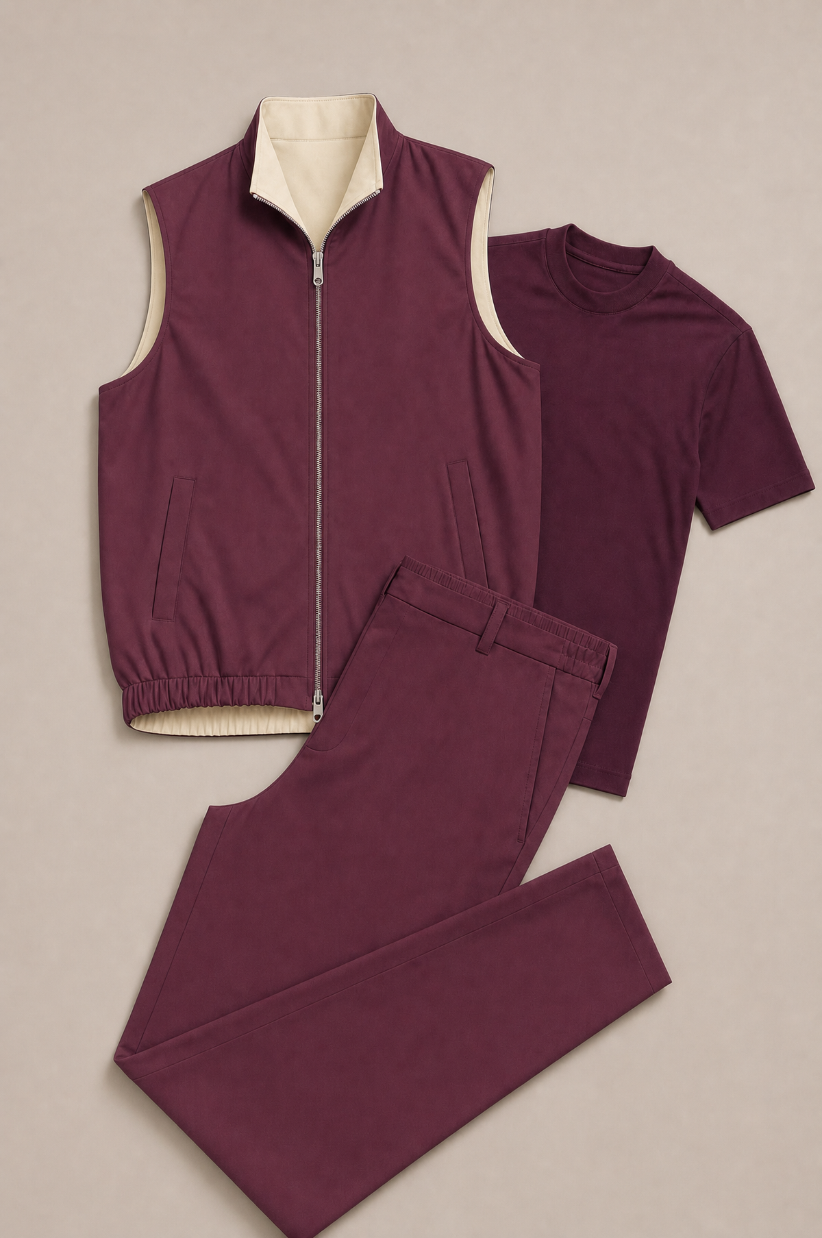 Milano Reverso Set Total Bordeaux flat-lay