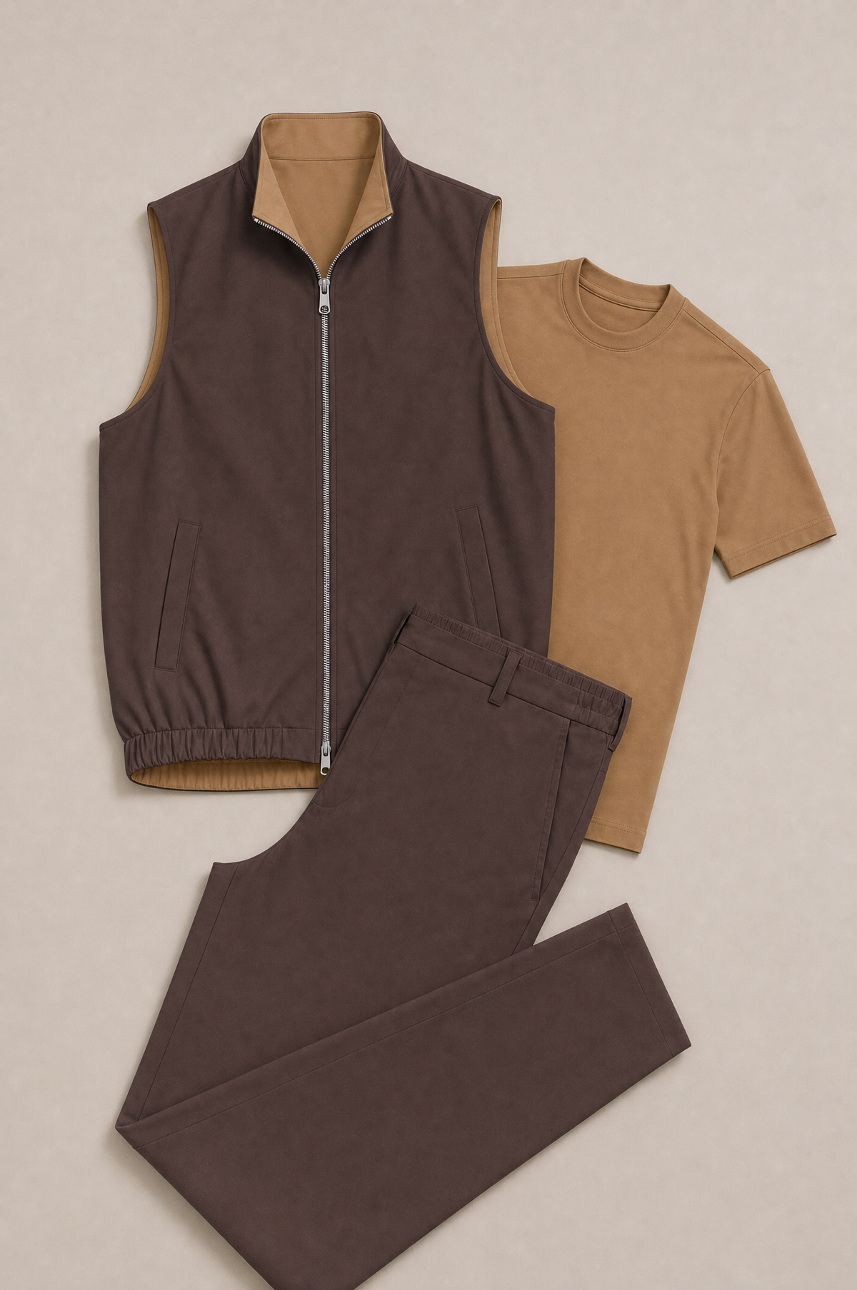 Milano Reverso Set Marrone & Cammello flat-lay
