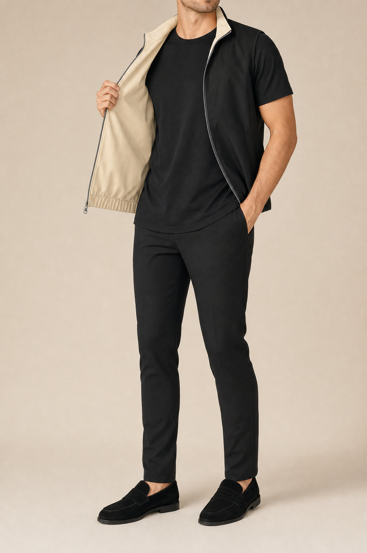 Milano Reverso Set Total Nero front