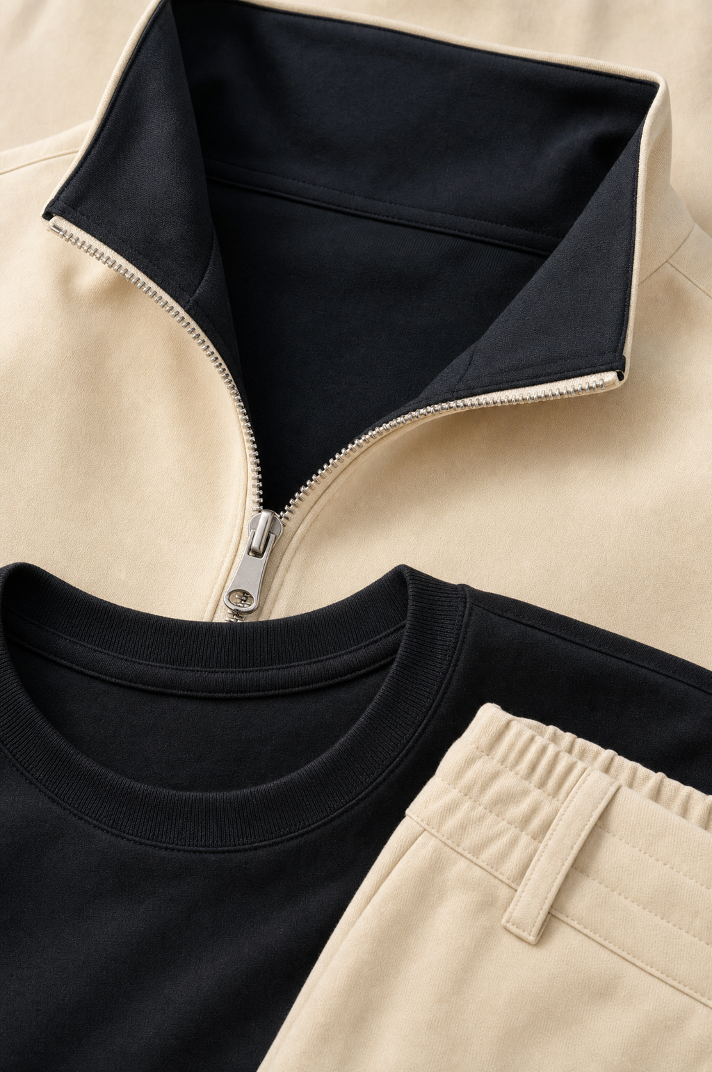 Milano Reverso Set Crema & Nero detail