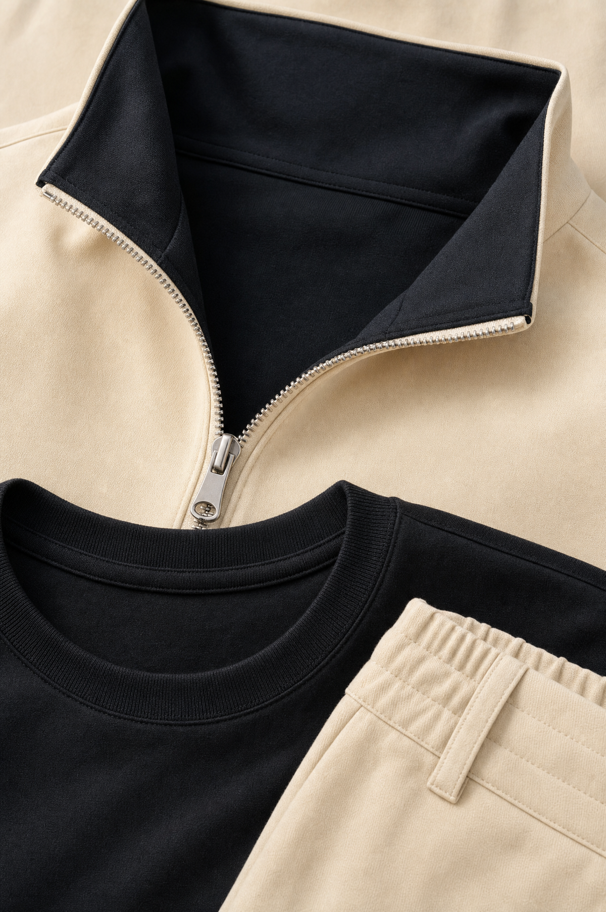 Milano Reverso Set Crema & Nero detail