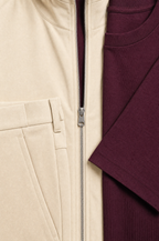 Milano Reverso Set Crema & Bordeaux detail