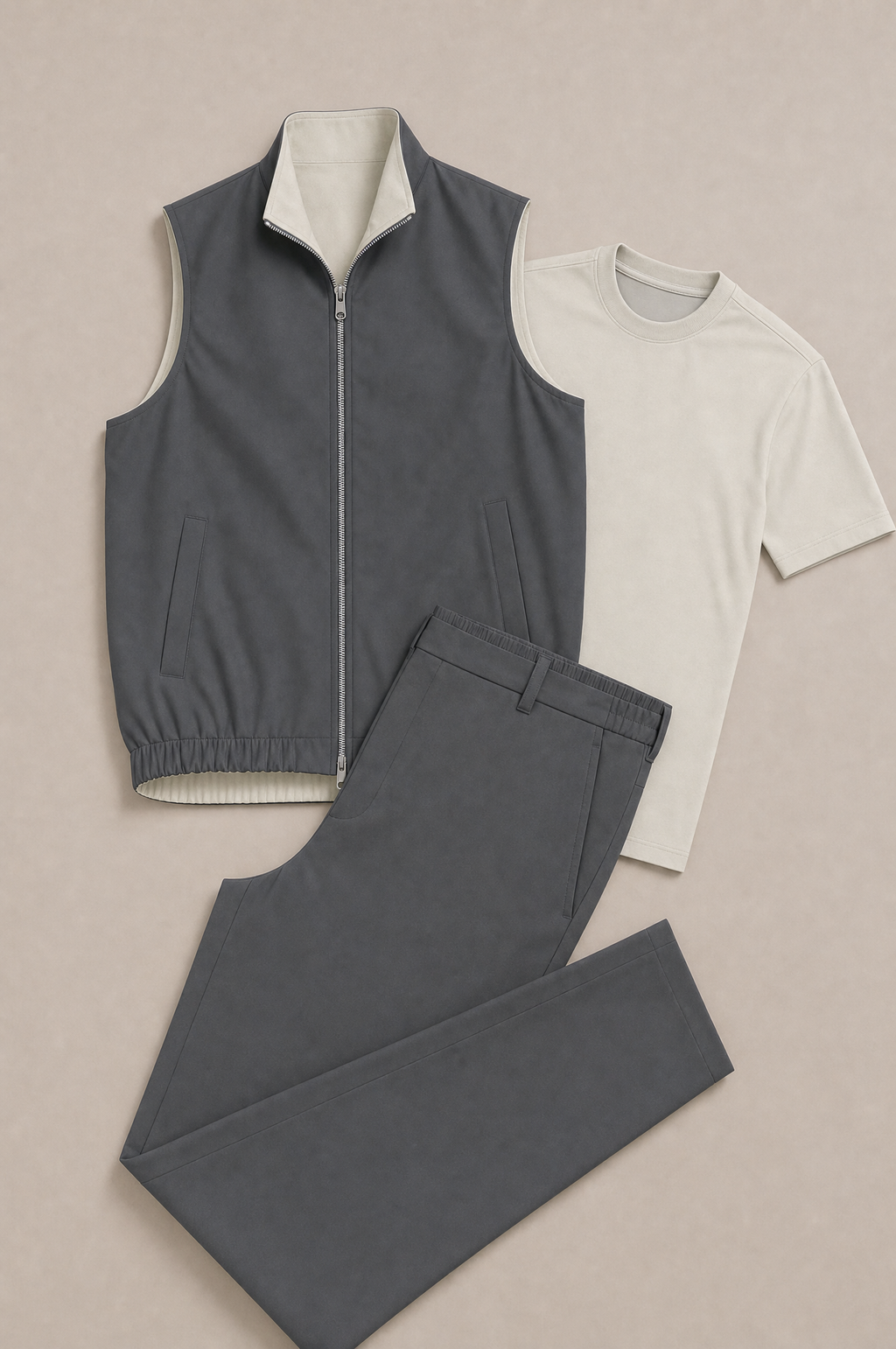 Milano Reverso Set Antracite & Pietra flat-lay