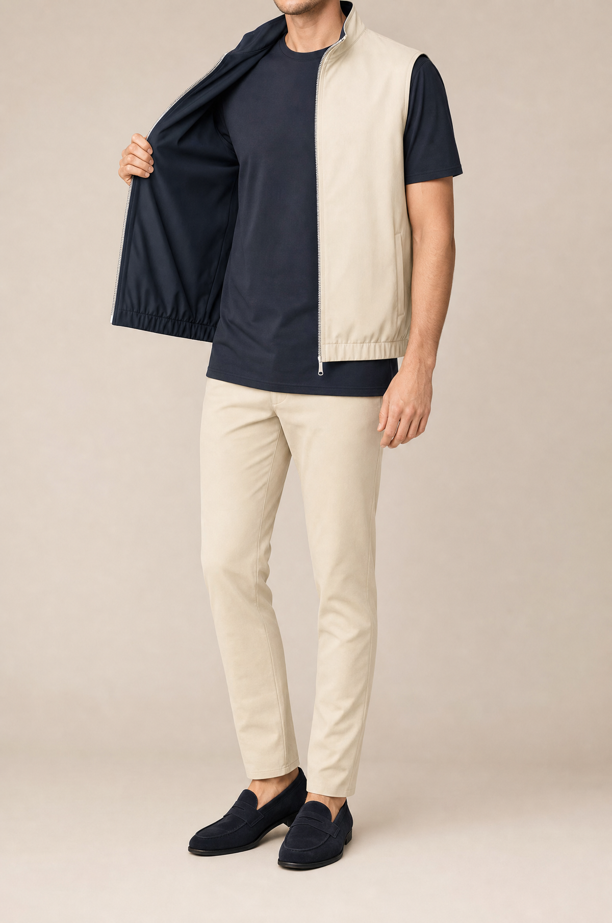 Milano Reverso Set Crema & Blu front
