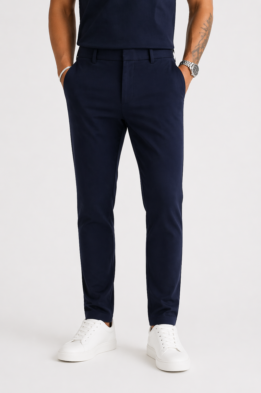 MILANO SIGNATURE TROUSERS - NAVY
