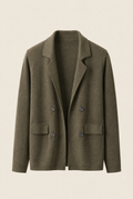 MILANO CASHMERE TORINO BLAZER - OLIVA