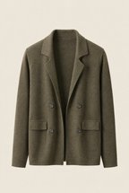 MILANO CASHMERE TORINO BLAZER - OLIVA