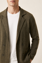 MILANO CASHMERE TORINO BLAZER - OLIVA