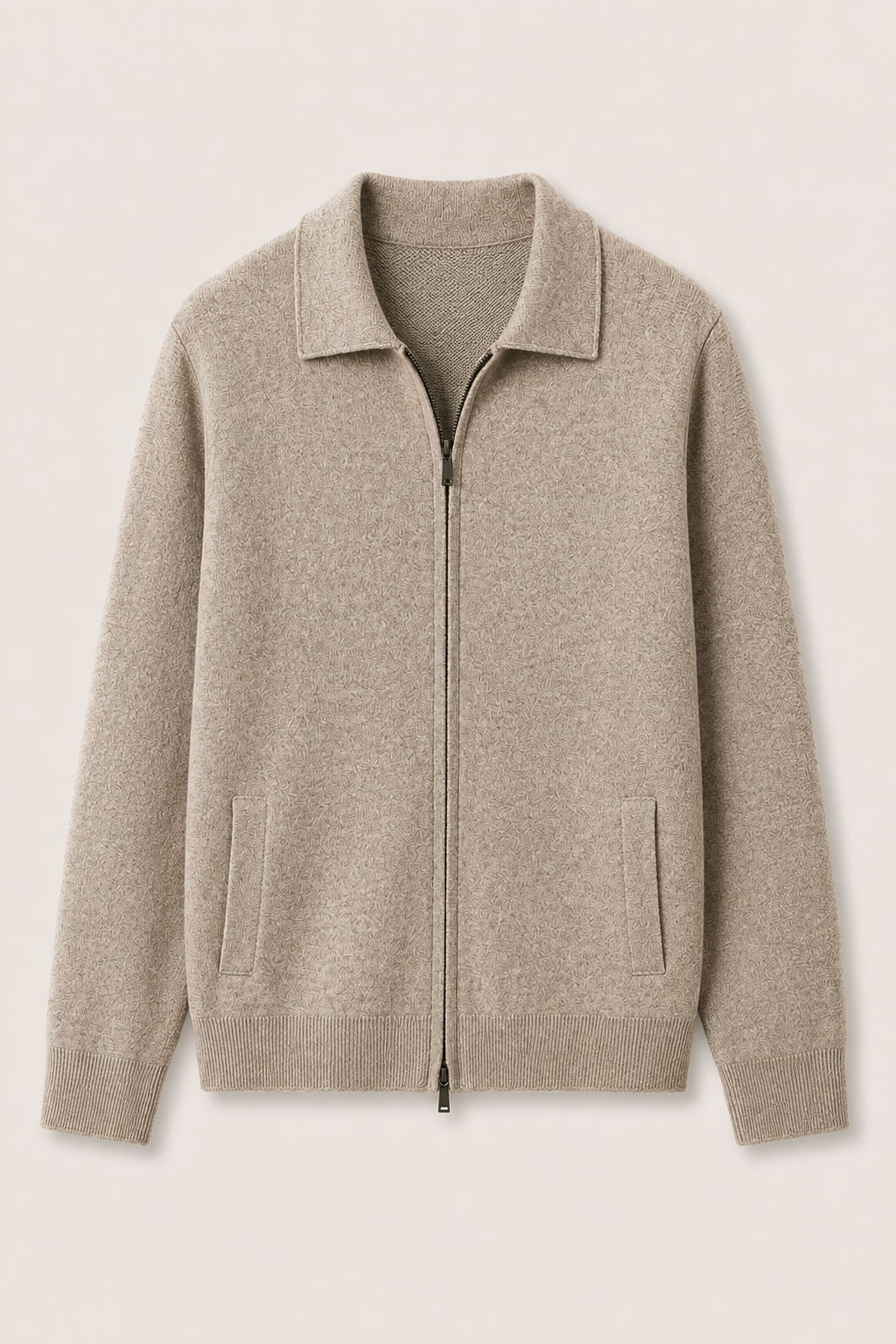 MILANO CASHMERE VERONA CARDIGAN - BEIGE