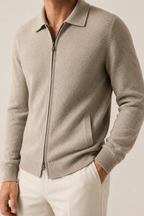 MILANO CASHMERE VERONA CARDIGAN - BEIGE