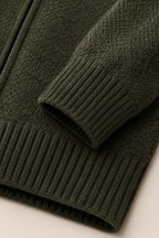 MILANO CASHMERE VERONA CARDIGAN - GREEN