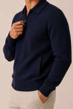 MILANO CASHMERE VERONA CARDIGAN - NAVY