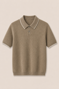MILANO CASHMERE SORRENTO POLO - OLIVA