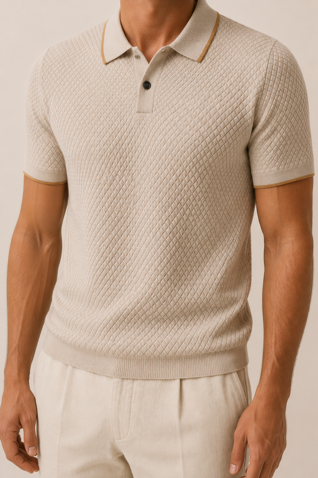 MILANO CASHMERE SORRENTO POLO - AVORIO