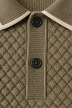MILANO CASHMERE SORRENTO POLO - OLIVA