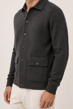 MILANO CASHMERE CAMICIA - GRAFITE