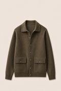 MILANO CASHMERE CAMICIA - OLIVA