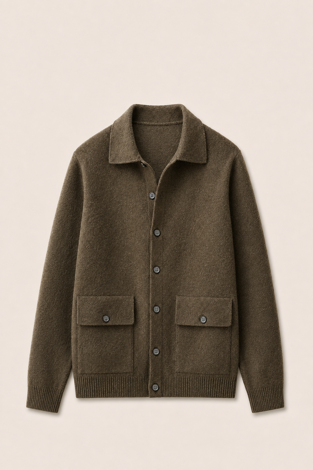 MILANO CASHMERE CAMICIA - OLIVA