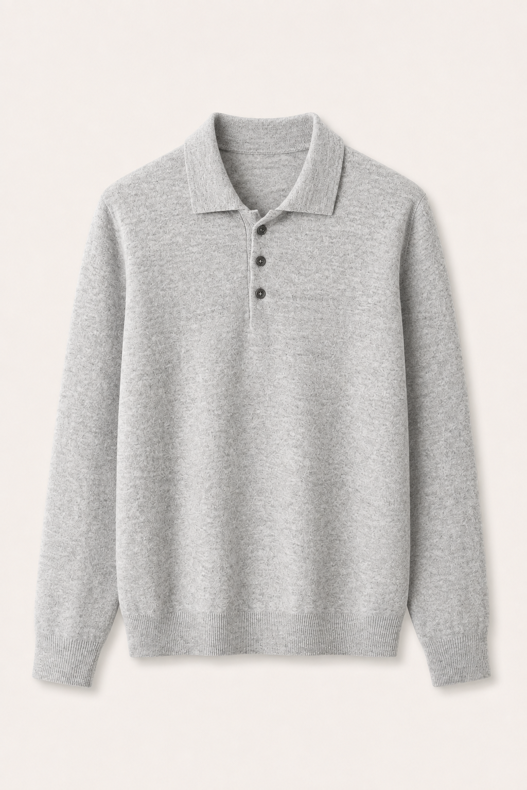MILANO CASHMERE CORTINA POLO - LIGHT GREY