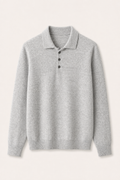 MILANO CASHMERE CORTINA POLO - LIGHT GREY