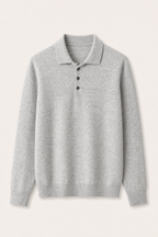 MILANO CASHMERE CORTINA POLO - LIGHT GREY