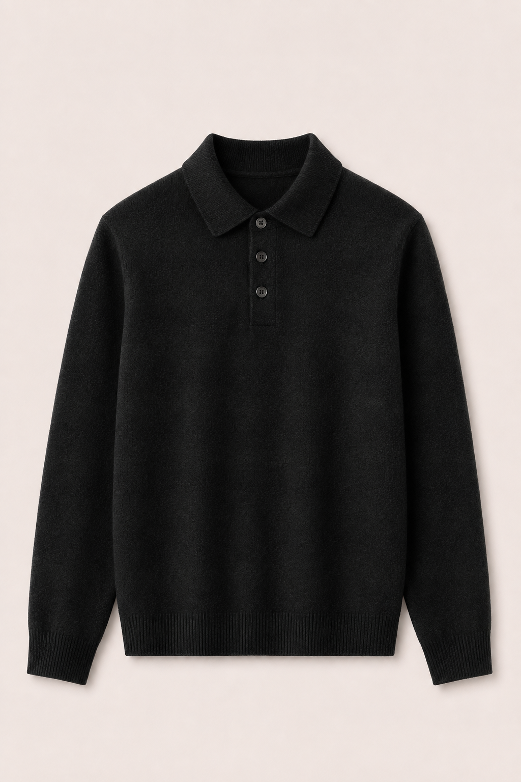 MILANO CASHMERE CORTINA POLO - BLACK