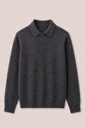 MILANO CASHMERE CORTINA POLO - CHARCOAL