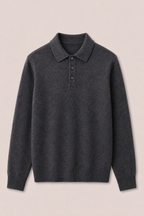MILANO CASHMERE CORTINA POLO - CHARCOAL