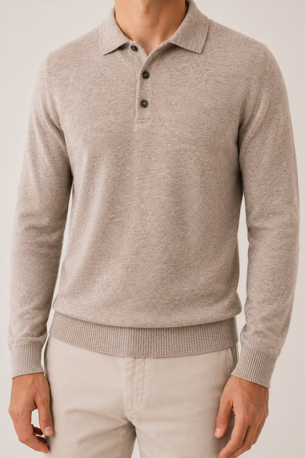 MILANO CASHMERE CORTINA POLO - TAUPE