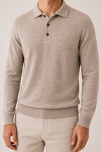 MILANO CASHMERE CORTINA POLO - TAUPE