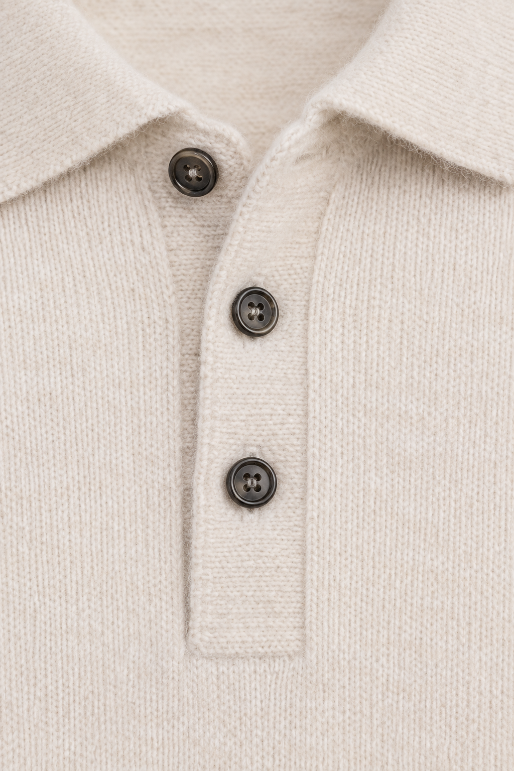 MILANO CASHMERE CORTINA POLO - OFF WHITE