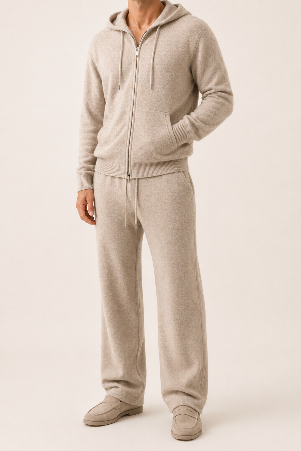 MILANO CASHMERE MORBIDO RELAXED SET - BEIGE