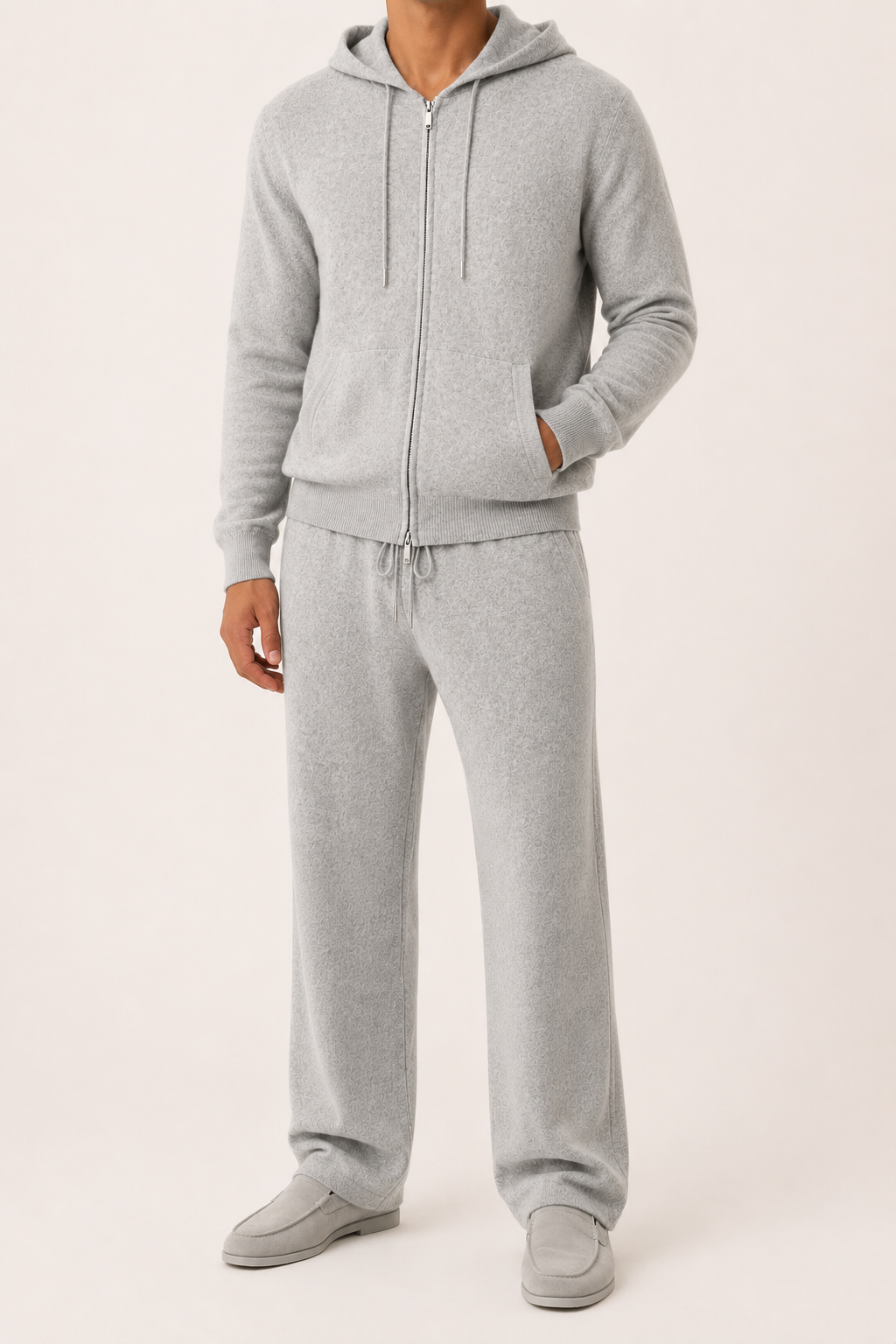 MILANO CASHMERE MORBIDO RELAXED SET - GREY