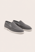 MOCASSINS EN DAIM MILANO - GRIS