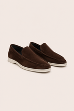 MILANO SUEDE LOAFERS - MORO