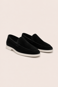 MOCASSINS EN DAIM MILANO - NOIR