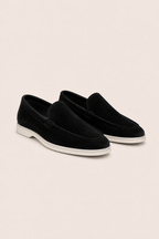 MOCASSINS EN DAIM MILANO - NOIR