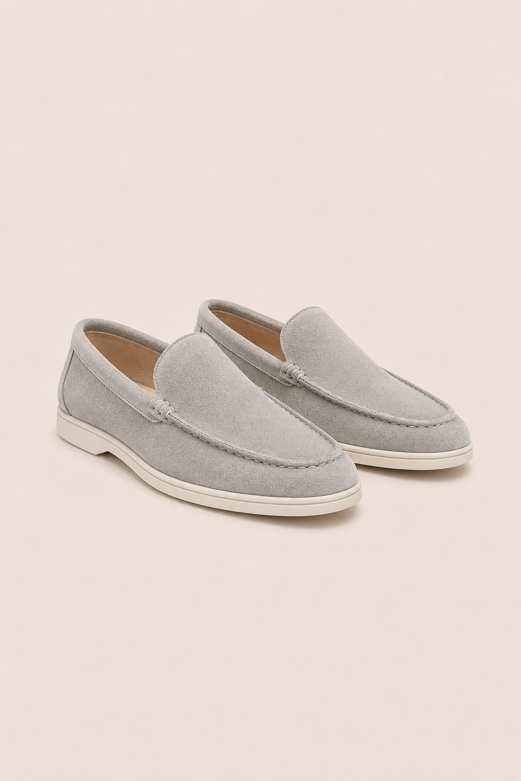 MOCASSINS EN DAIM MILANO - PERLA