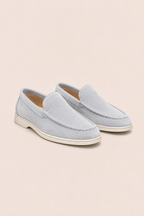 MILANO SUEDE LOAFER - GHIACCIO