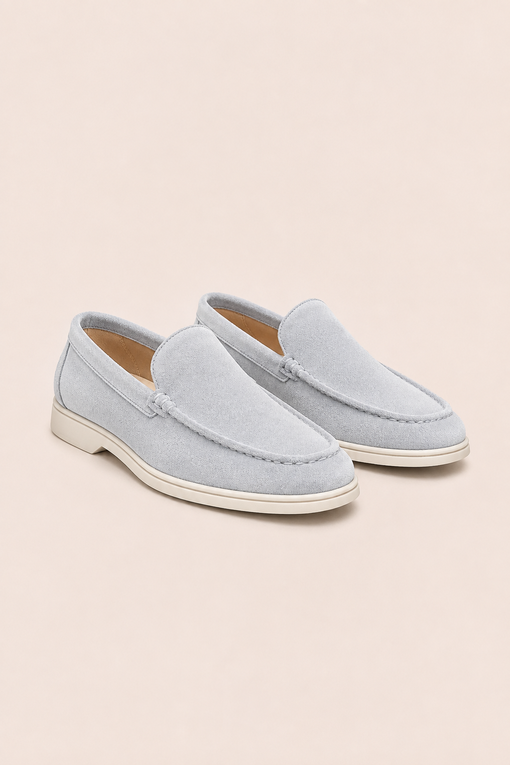 MILANO SUEDE LOAFER - GHIACCIO
