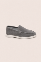 MOCASSINS EN DAIM MILANO - GRIS