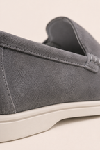 MOCASSINS EN DAIM MILANO - GRIS