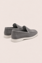 MOCASSINS EN DAIM MILANO - GRIS