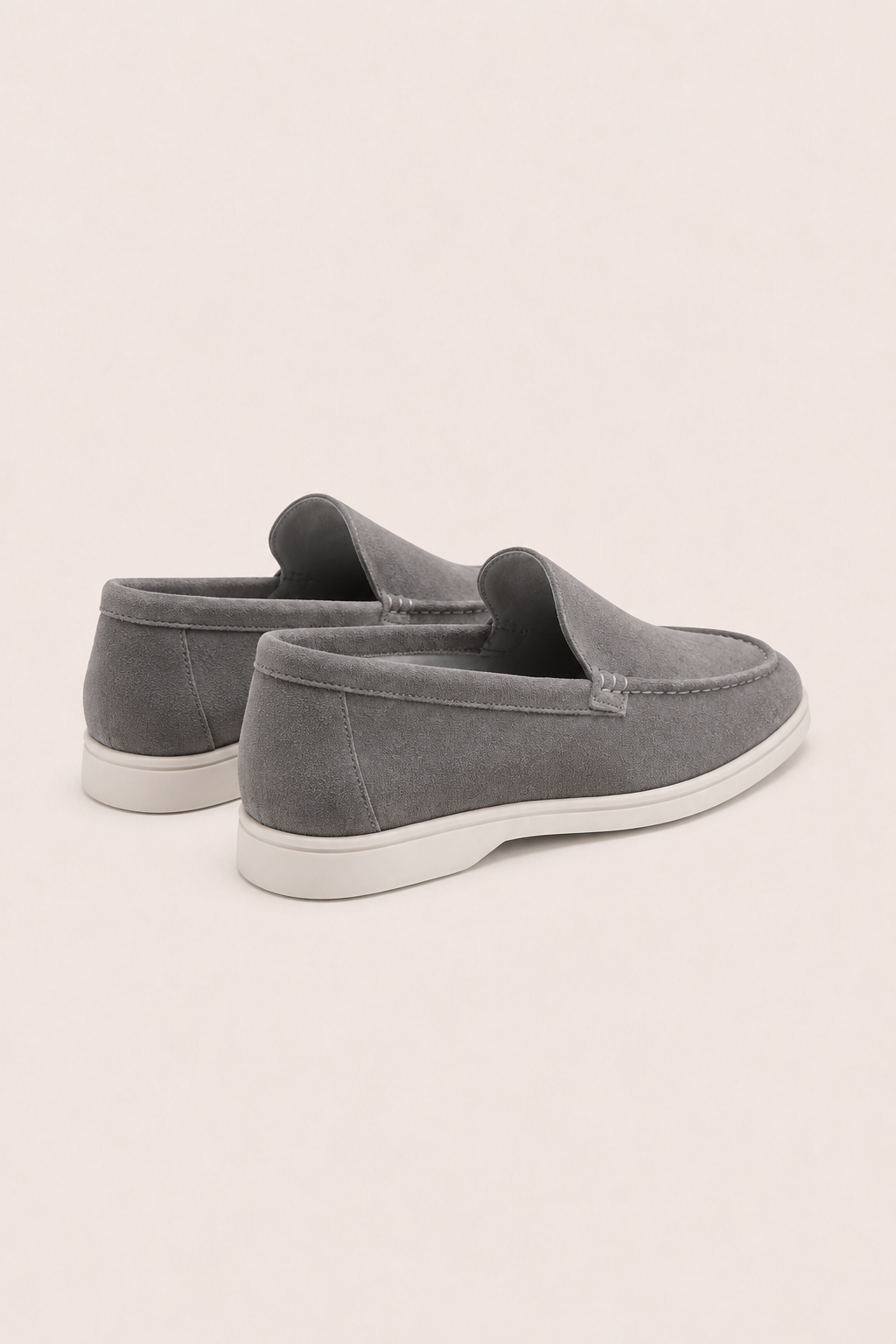 MOCASSINS EN DAIM MILANO - GRIS