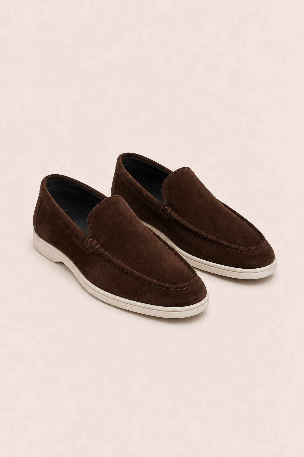 MILANO SUEDE LOAFERS - MORO