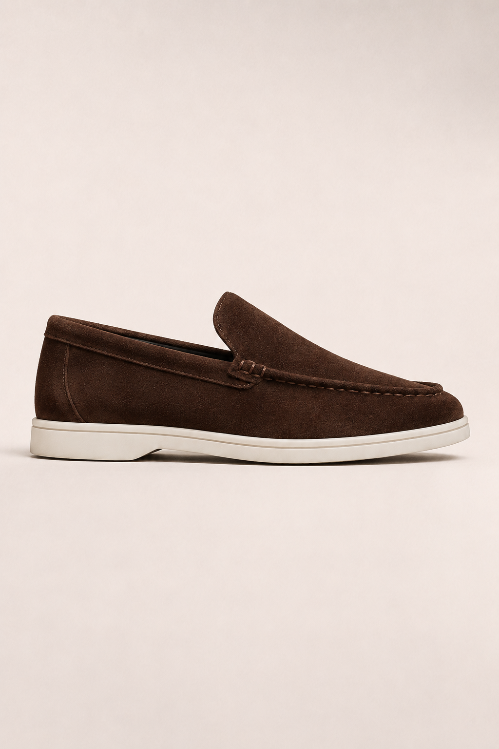 MILANO SUEDE LOAFERS - MORO
