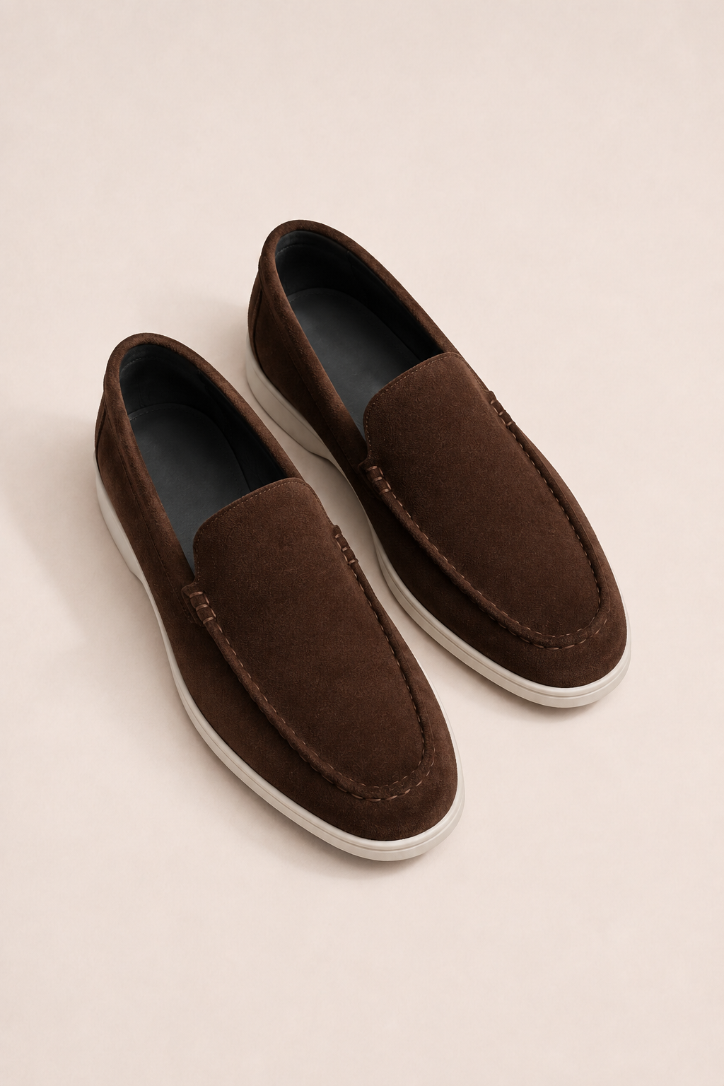MILANO SUEDE LOAFERS - MORO